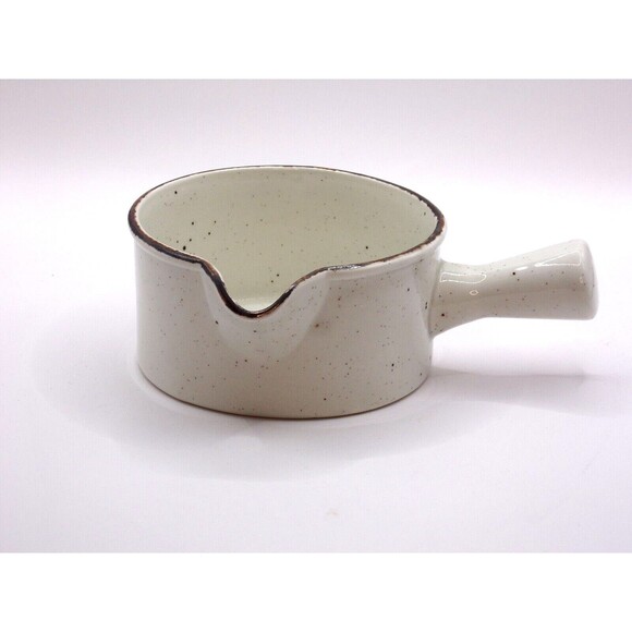 Creation Gravy Boat with handle Widwinter Pottery England Cream Brown Ceramic - Picture 1 of 4